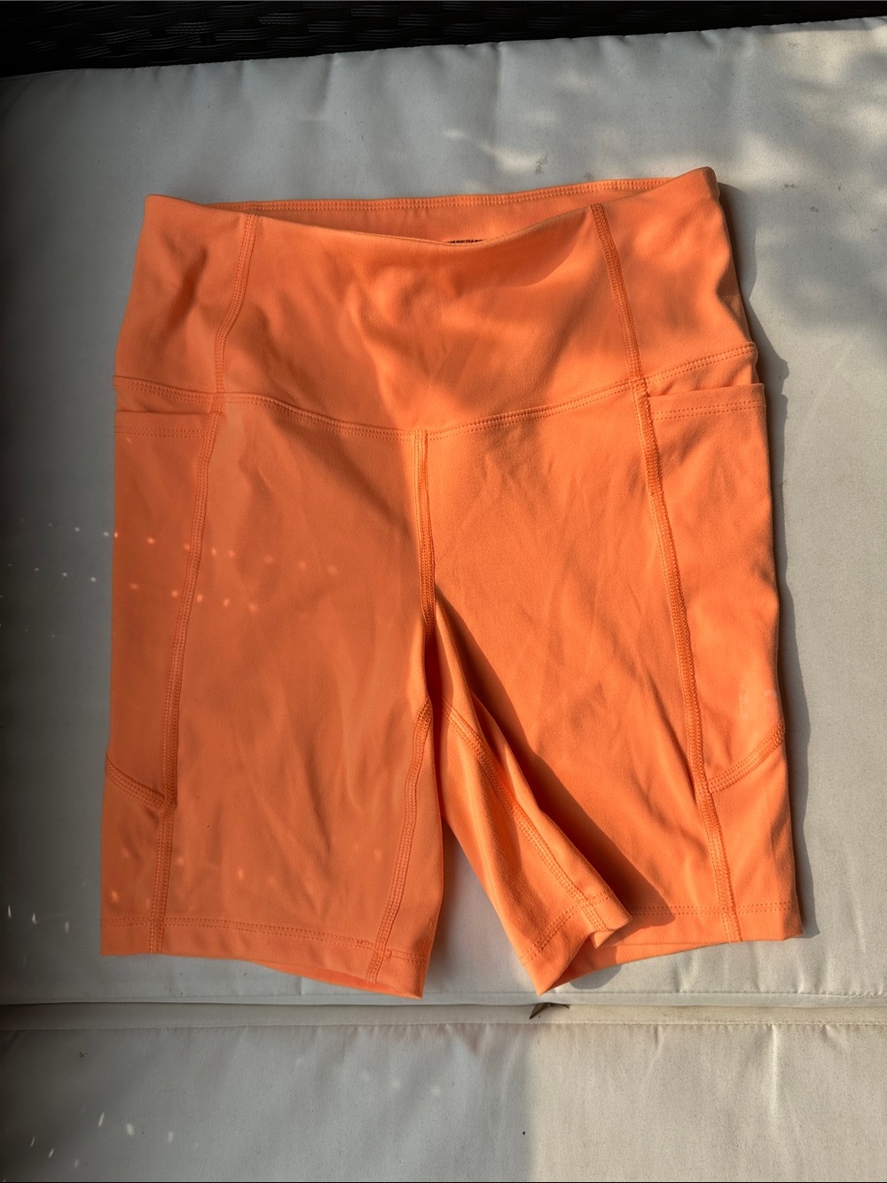 Athletic Works Bright Orange Women’s Bike Shorts